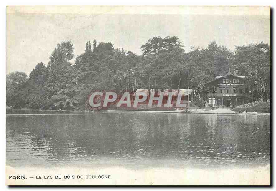 CPA Paris Le Lac du Bois de Boulogne 
