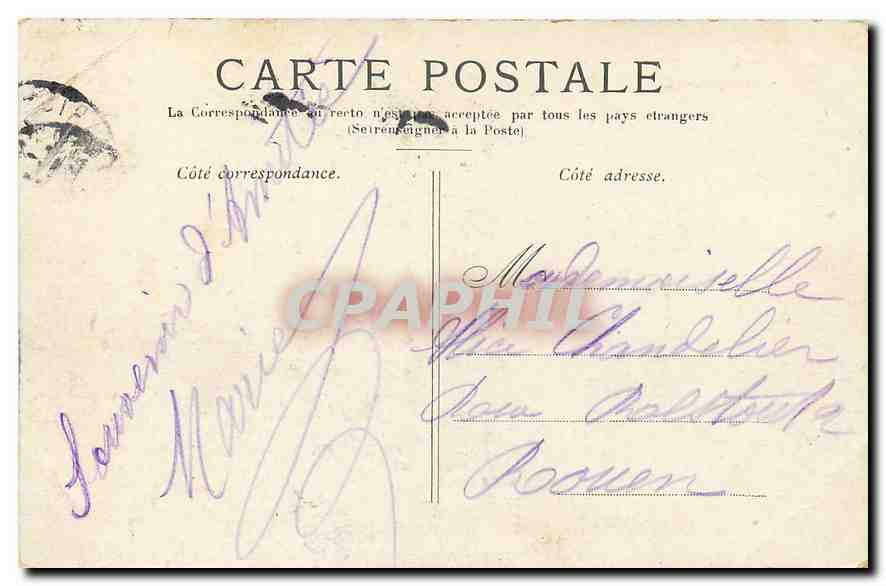 CPA Paris l'Arc de Triomphe des Tuileries  — Rückseite