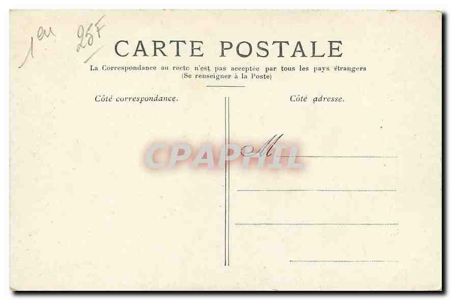CPA Paris La Place du Palais Royal Metro — Rückseite