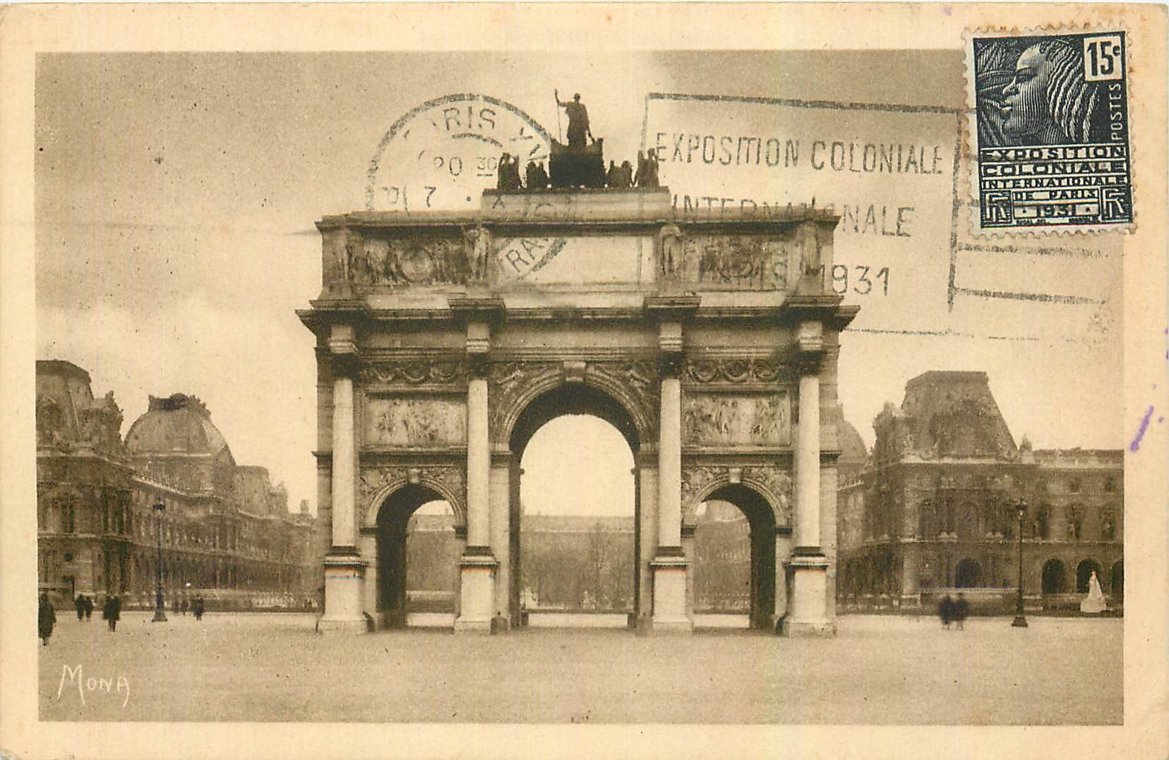 CPA Paris l'Arc de Triomphe du Carrousel 