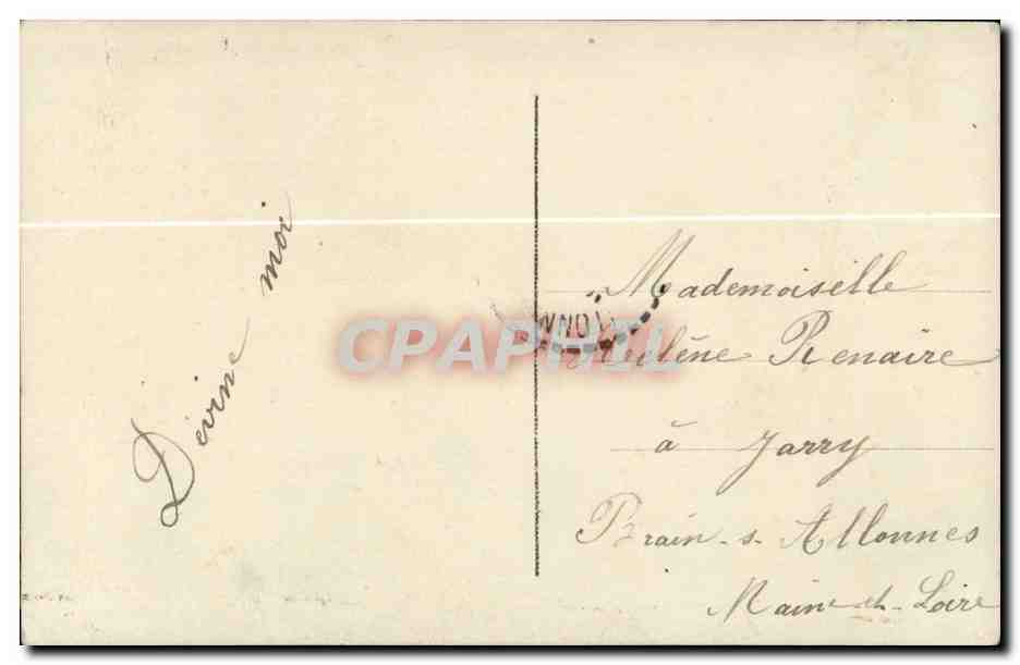 Fantaisie CPA 1er avril poisson — Rückseite