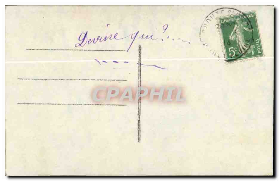Fantaisie CPA 1er avril poisson Peches pour vous — Rückseite