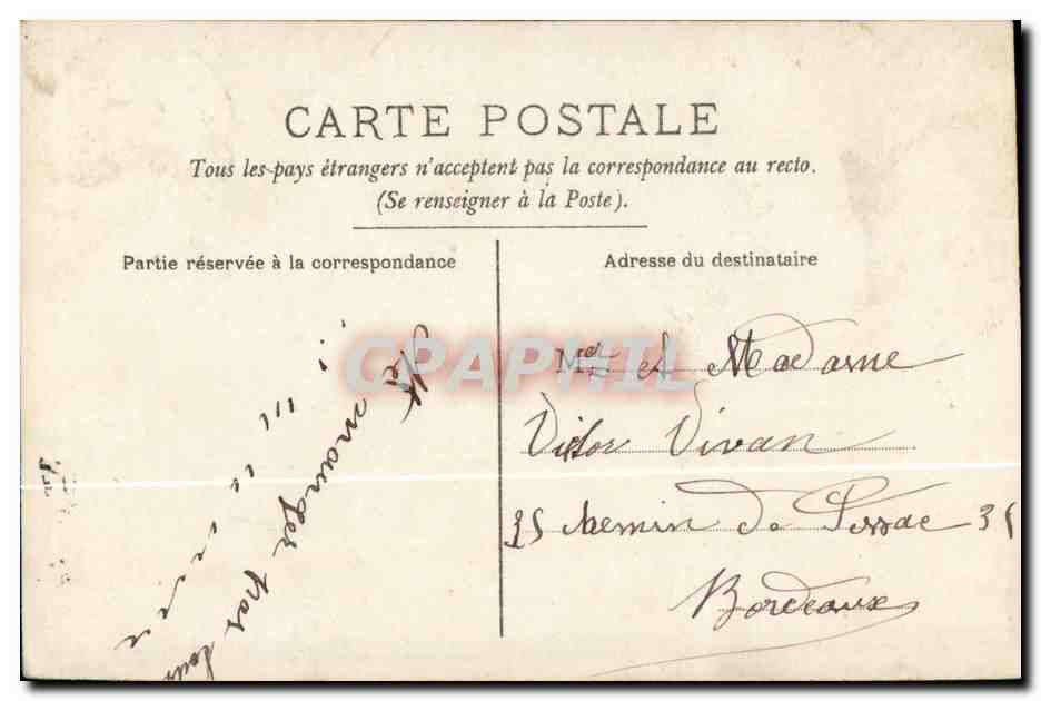 Fantaisie CPA 1er avril poisson  — Rückseite