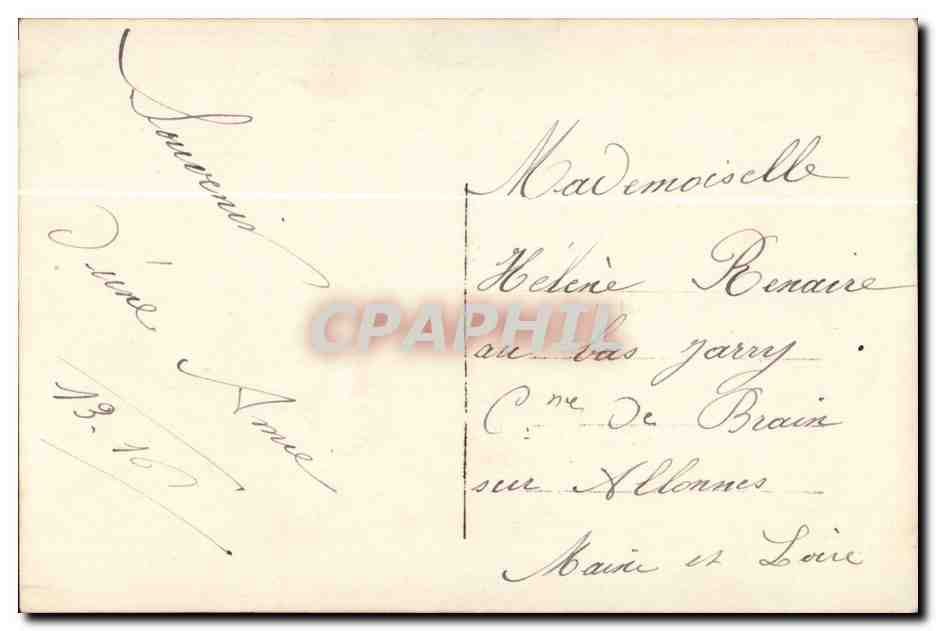 Fantaisie CPA Joyeuses Paques poisson 1er avril enfant soldat — Rückseite