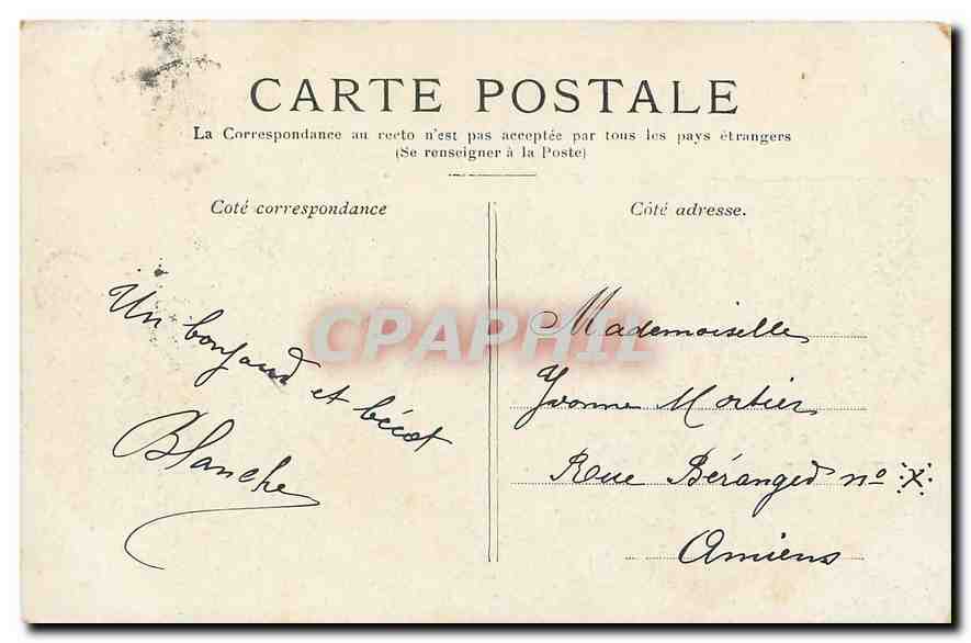 CPA Paris La Place de la Concorde  — Verso