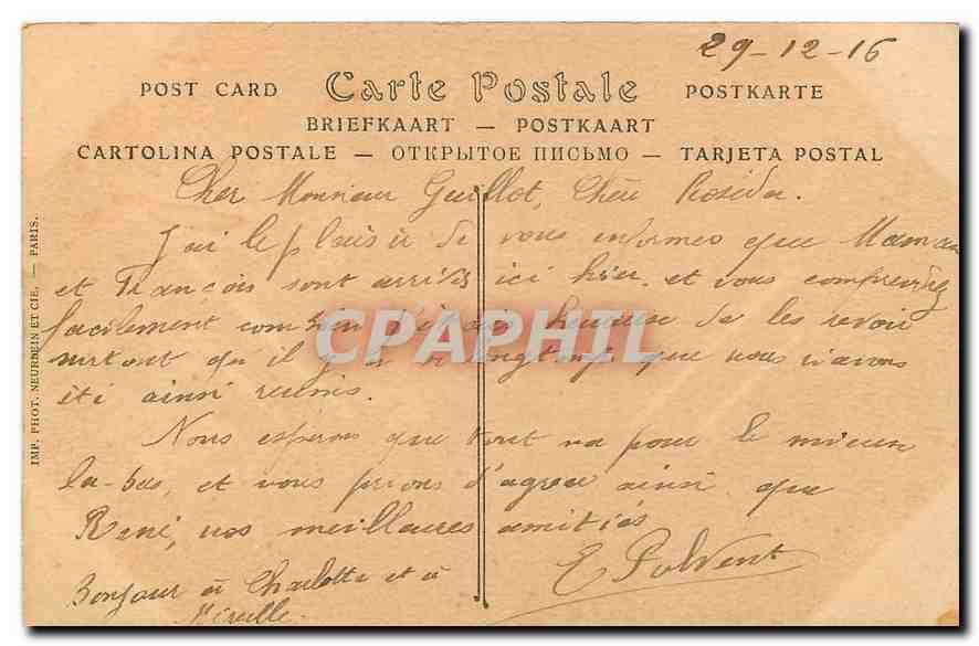 CPA Paris L'Opera Academie Nationale de Musique  — Verso