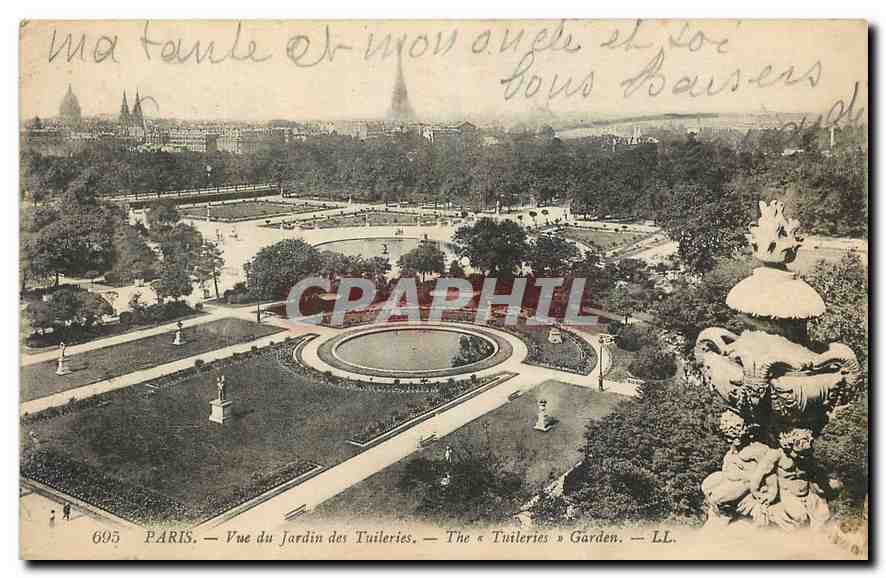 CPA Paris Vue du Jardin des Tuileries 