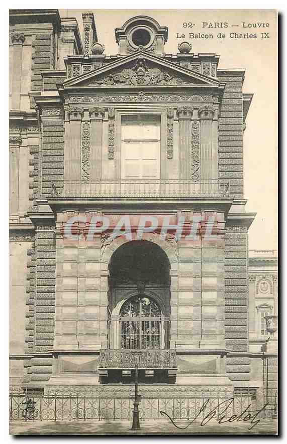 CPA Paris Louvre Le Balcon de Charles IX 