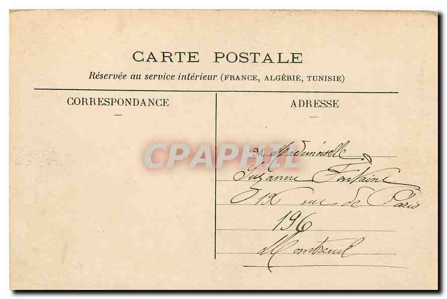 CPA Paris Saint Germain l'Auxerrois  — Rückseite