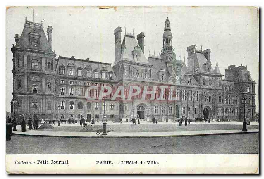 CPA Collection Petit Journal Paris L'Hotel de Ville 