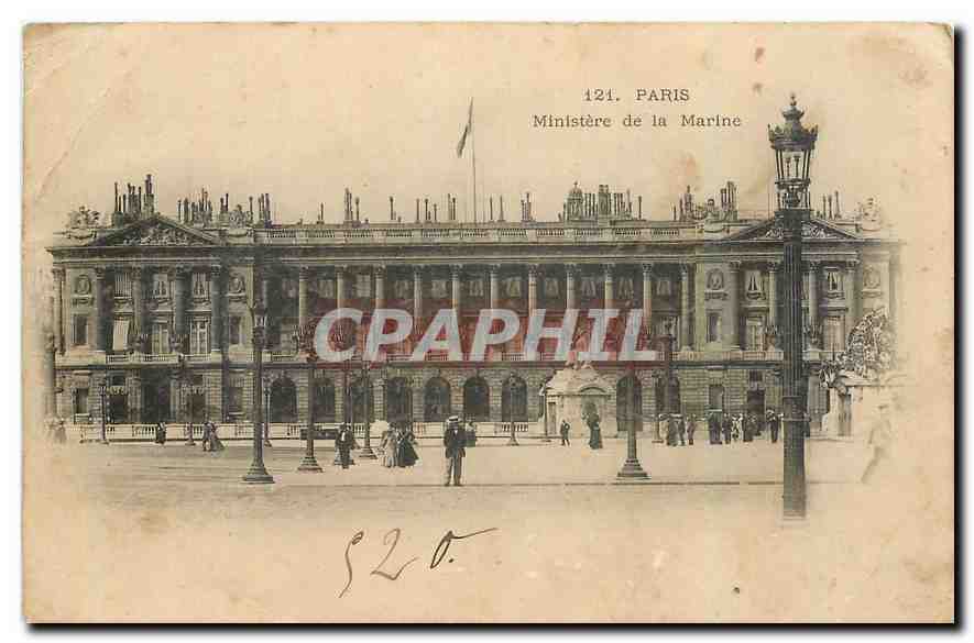 CPA Paris Ministere de la Marine 