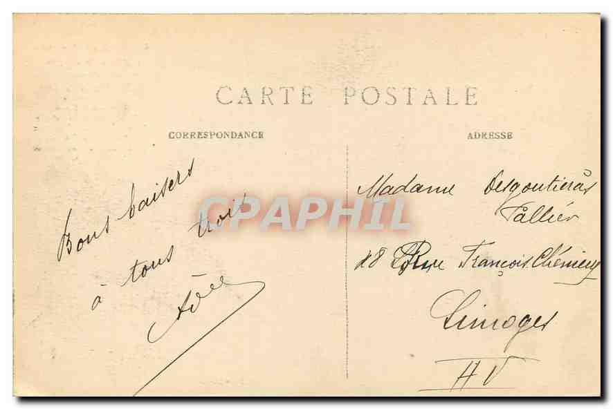 CPA Paris L'Arc de Triomphe de l'Etoile  — Rückseite