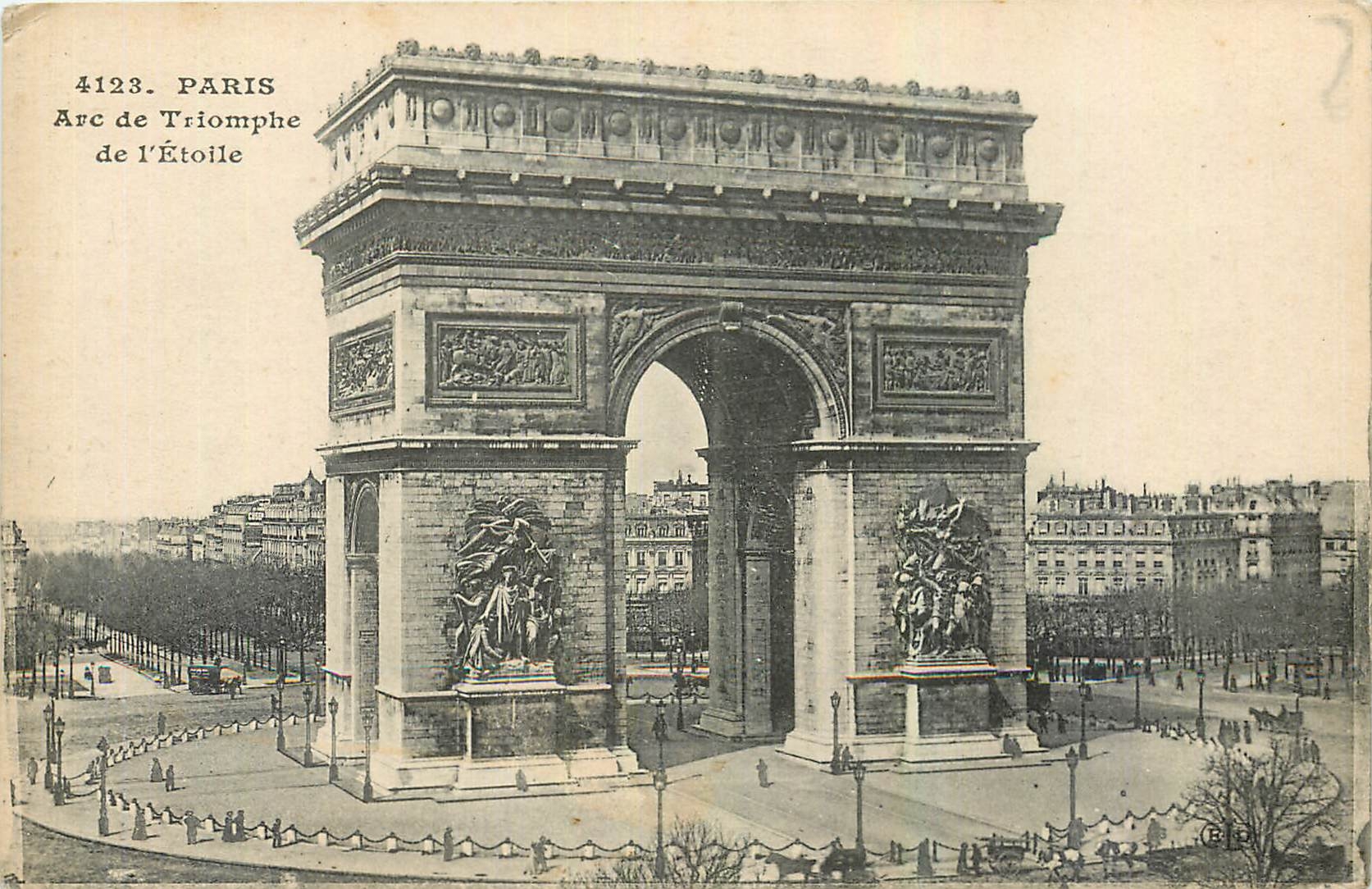 CPA Paris Arc de Triomphe de l'Etoile 