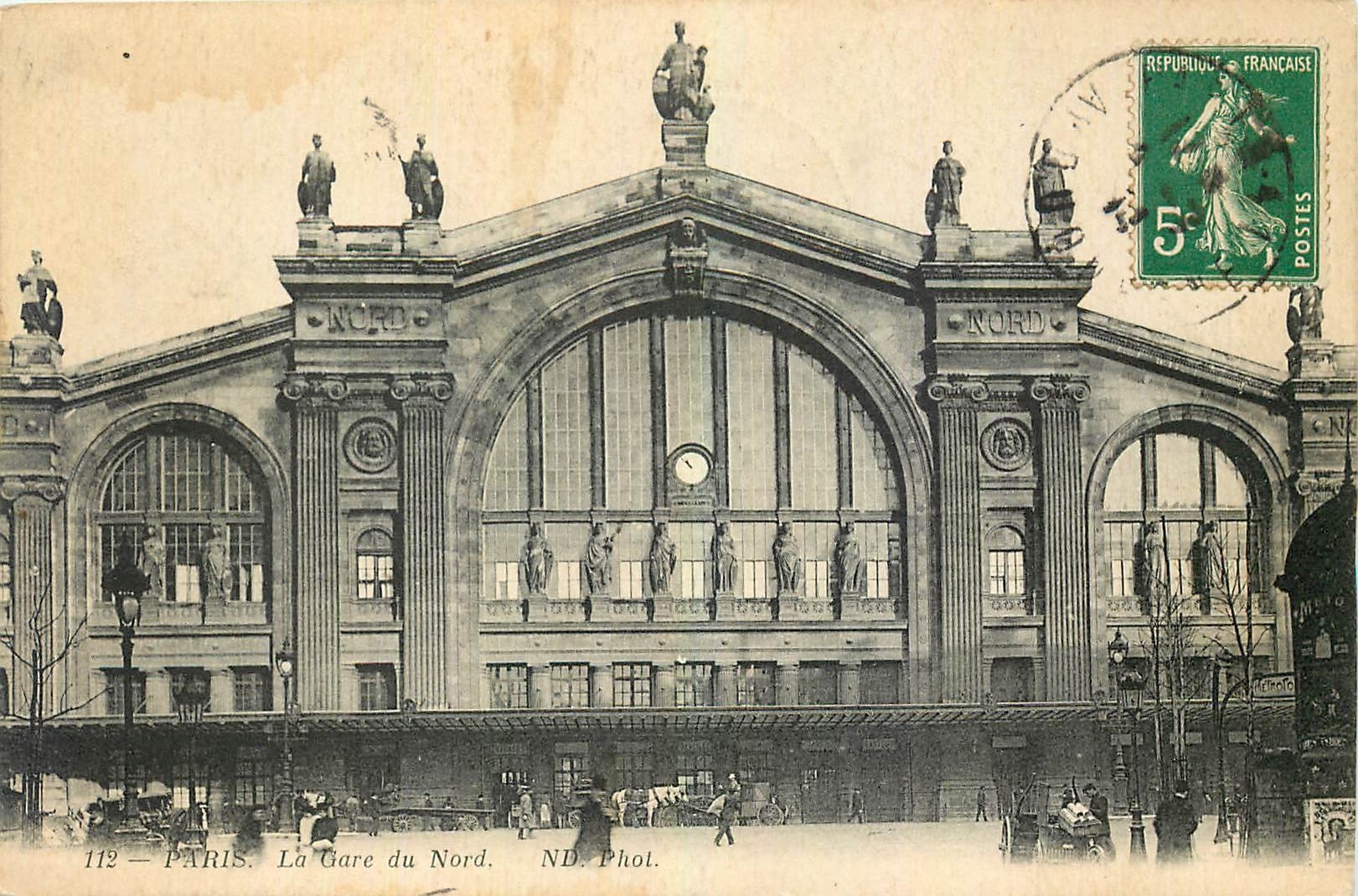 CPA Paris La Gare du Nord 