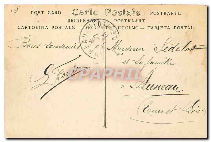 CPA Paris La Gare du Nord  — Rückseite
