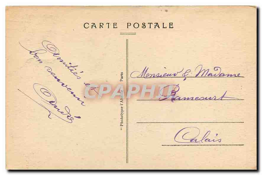 CPA Paris L'Avenue des Champs Elysees et les Chavaux de Marly  — Rückseite