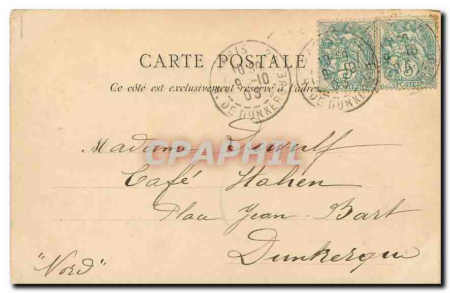 CPA Paris Gare de Lyon — Verso