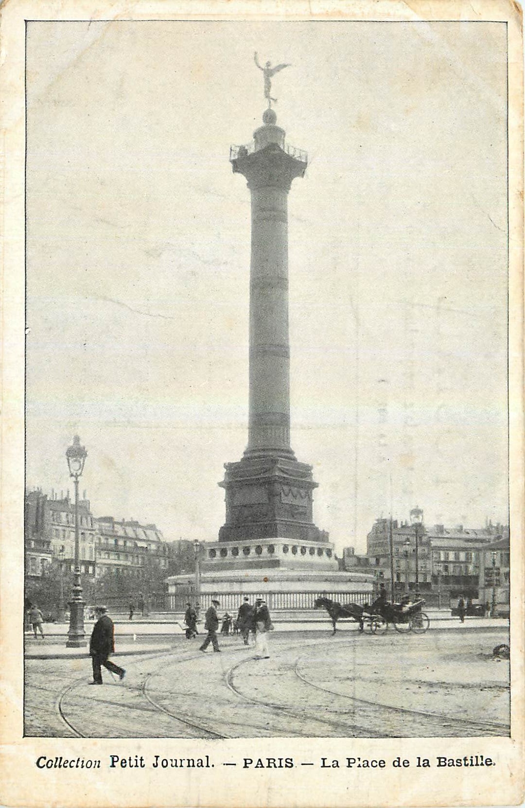 CPA Collection Petit Journal Paris La Place de la Bastille 