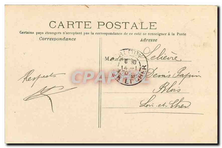 CPA Paris Jardin du Luxembourg Le Senat  — Rückseite