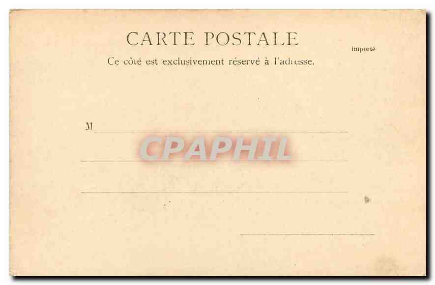 CPA Palais Royal Conseil d'Etat Souvenir de Paris  — Verso