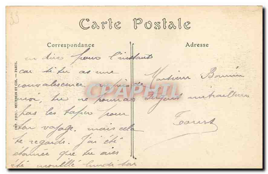 CPA Paris L'Hotel et l'Esplanade des Invalides  — Rückseite