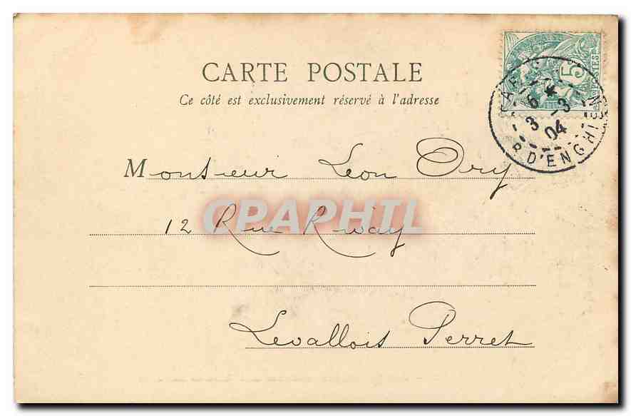 CPA Paris Conservatoire National des Arts et Metiers  — Verso