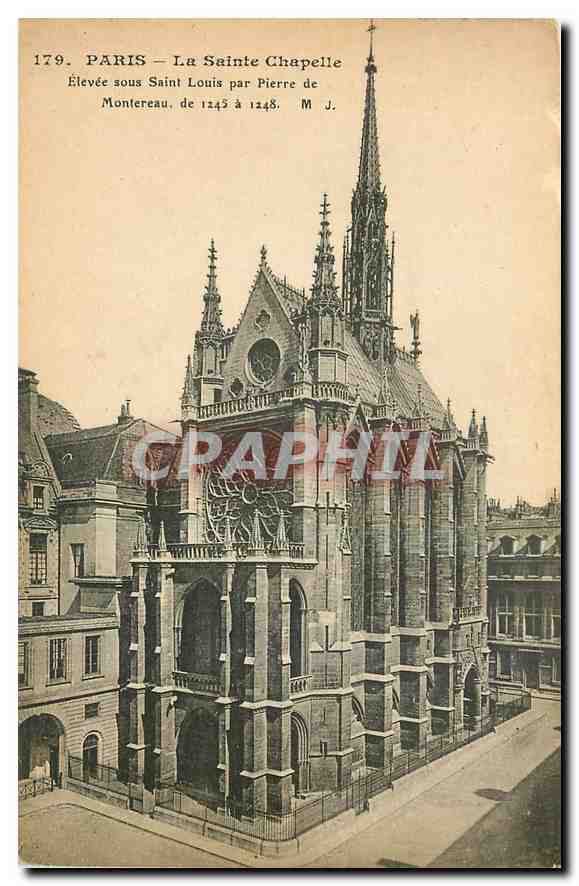 CPA Paris La Sainte Chapelle Elevee sous Saint Louis par Pierre de Montereau 