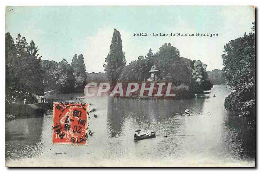 CPA Paris Le Lac du Bois de Boulogne 