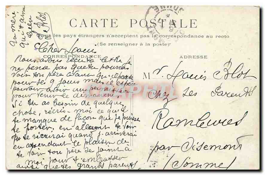 CPA Paris Le Lac du Bois de Boulogne  — Rückseite