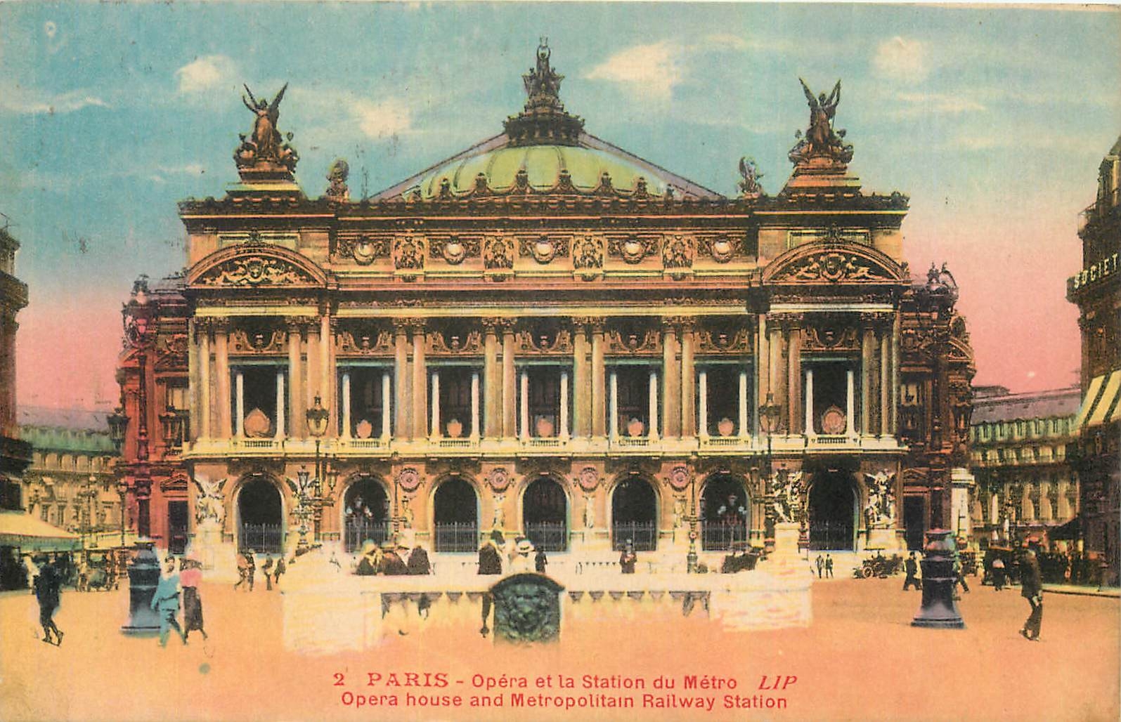 CPA Paris Opera et la Station du Metro 