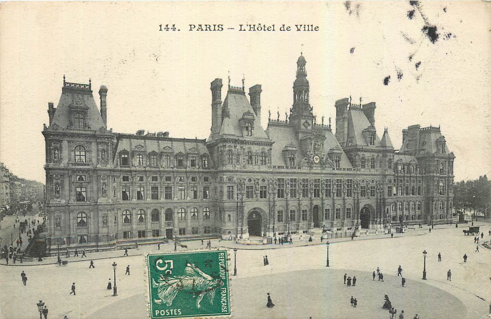 CPA Paris L'Hotel de Ville 