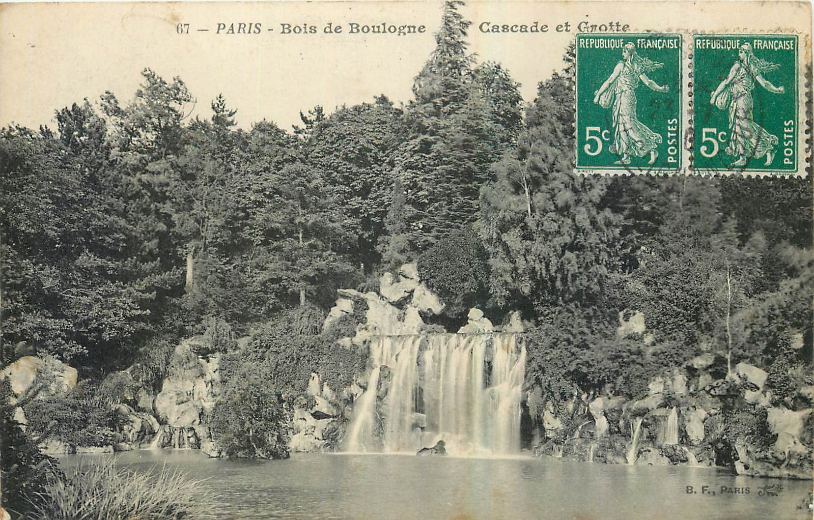 CPA Paris Bois de Boulogne Cascade et Grotte 