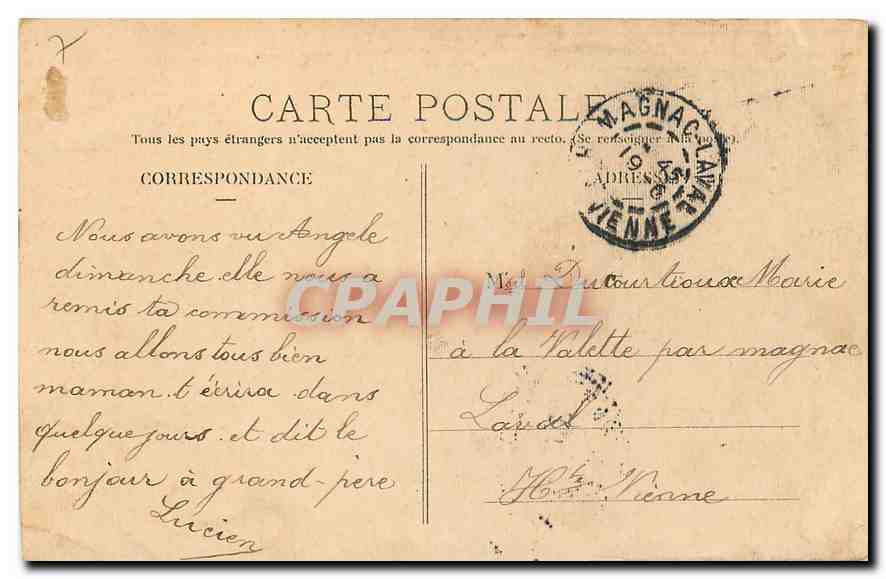 CPA Paris Pont d'Arcole et Hotel de Ville  — Rückseite