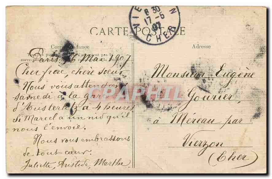 CPA Paris Hotel des Invalides Tombeau de Napoleon I  — Rückseite