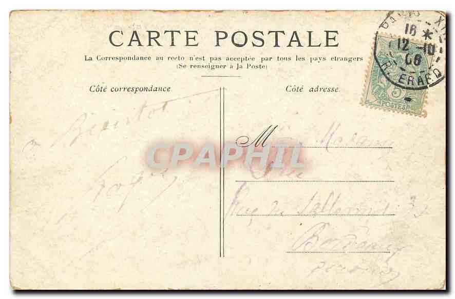 CPA Paris Boulevard Bonne Nouvelle  — Verso