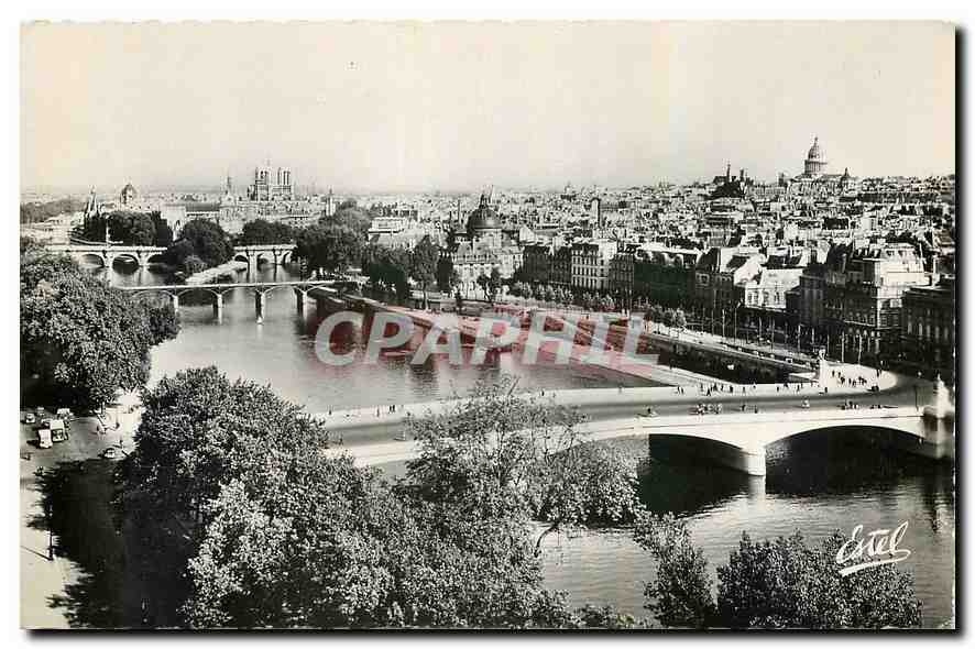 CPA Paris La Seine et les Sept Ponts 