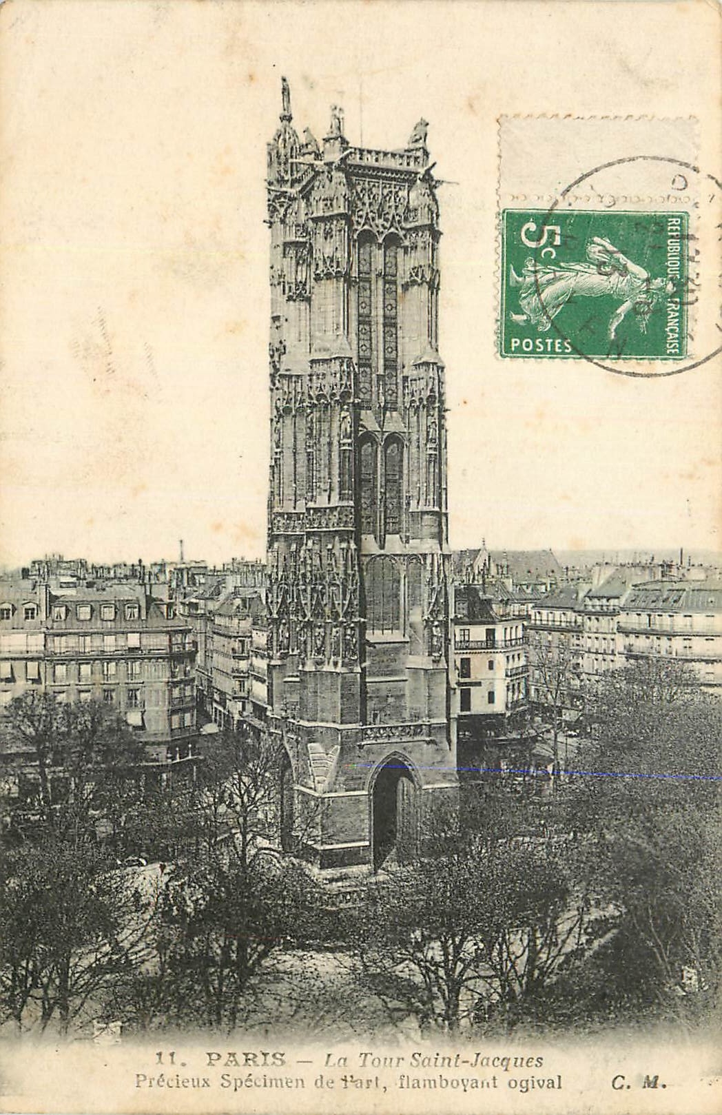 CPA Paris La Tour Saint Jacques 