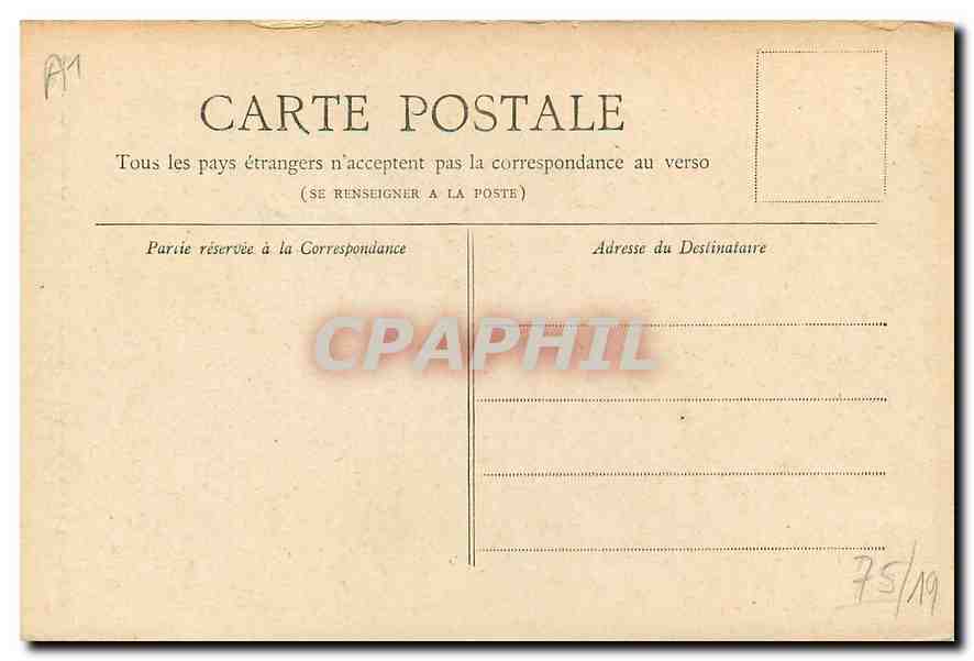 CPA Collection Petit Journal Paris Belvedere des Buttes Chaumont  — Rückseite
