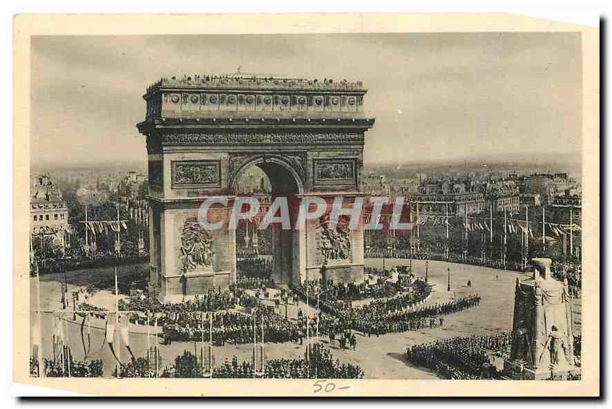 CPA Paris Arc de Triomphe de l'Etoile 