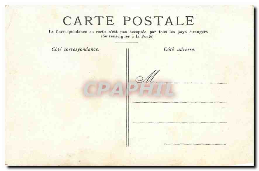CPA Paris Le Palais du Luxembourg  — Verso