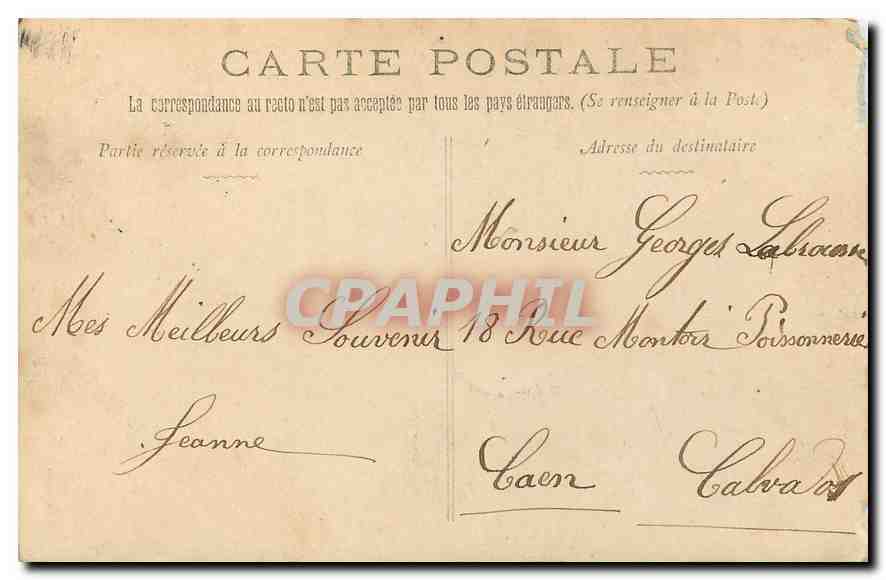 CPA Lyon  — Verso