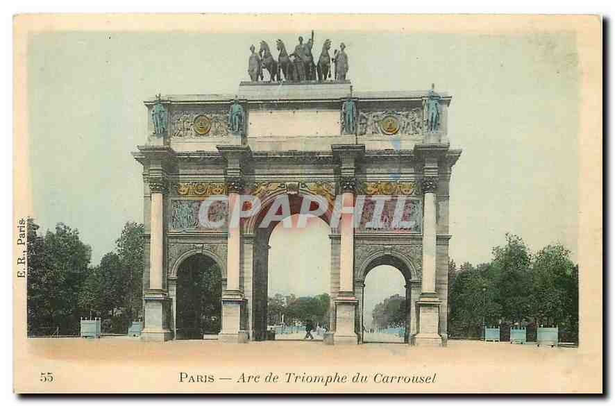 CPA Paris Arc de Triomphe du Carrousel 