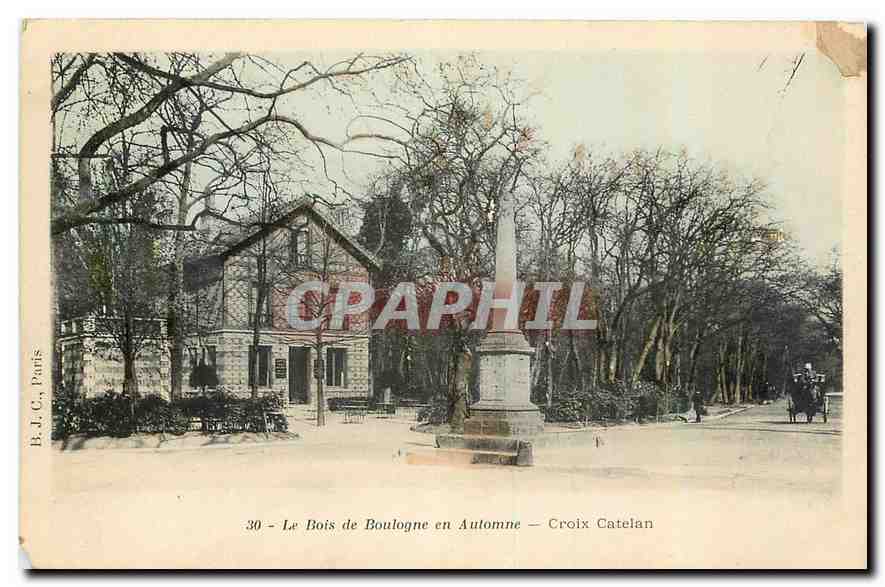 CPA Paris Le Bois de Boulogne en Automne Croix Catelan 