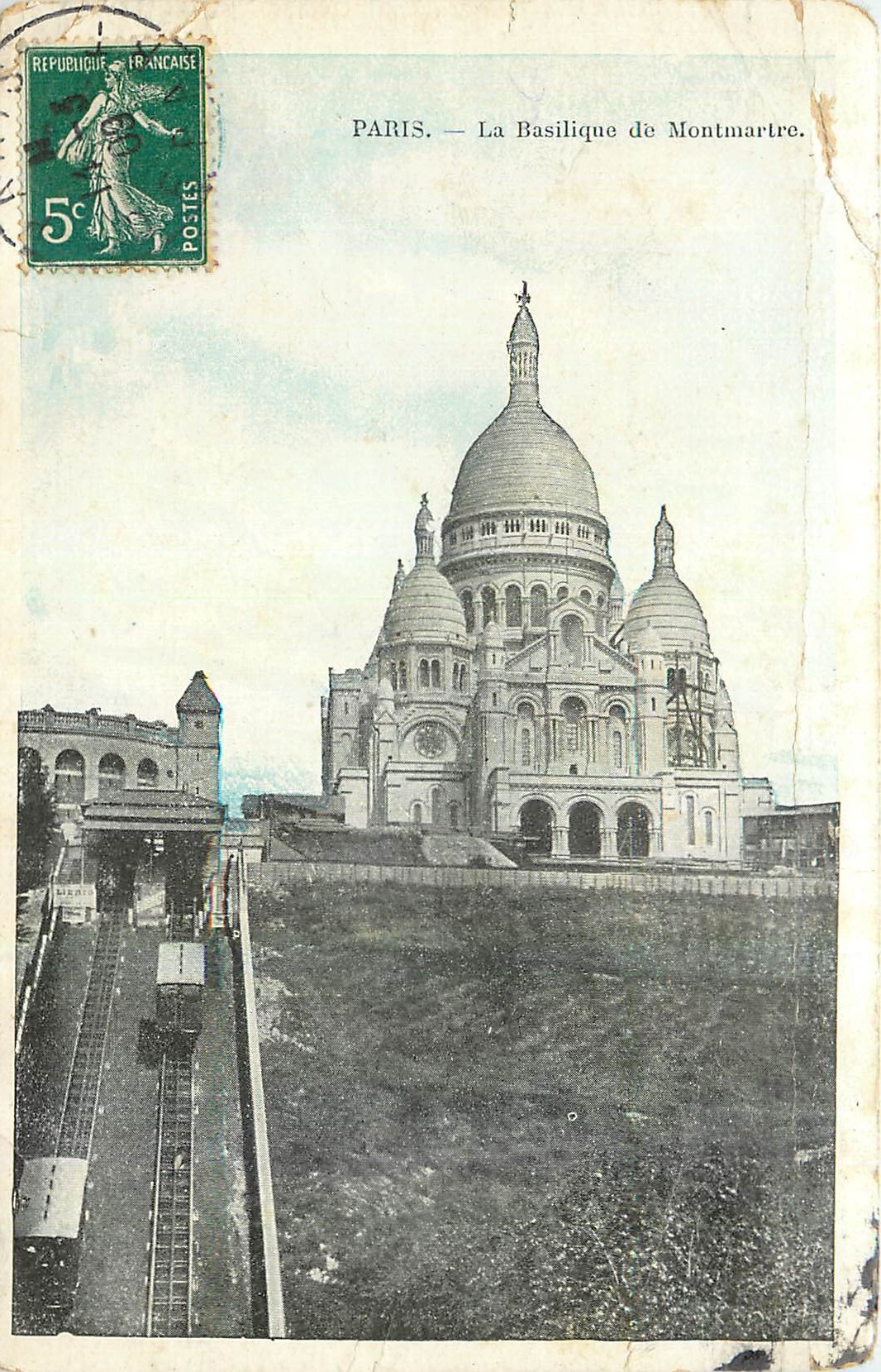 CPA Paris La Basilique de Montmartre 