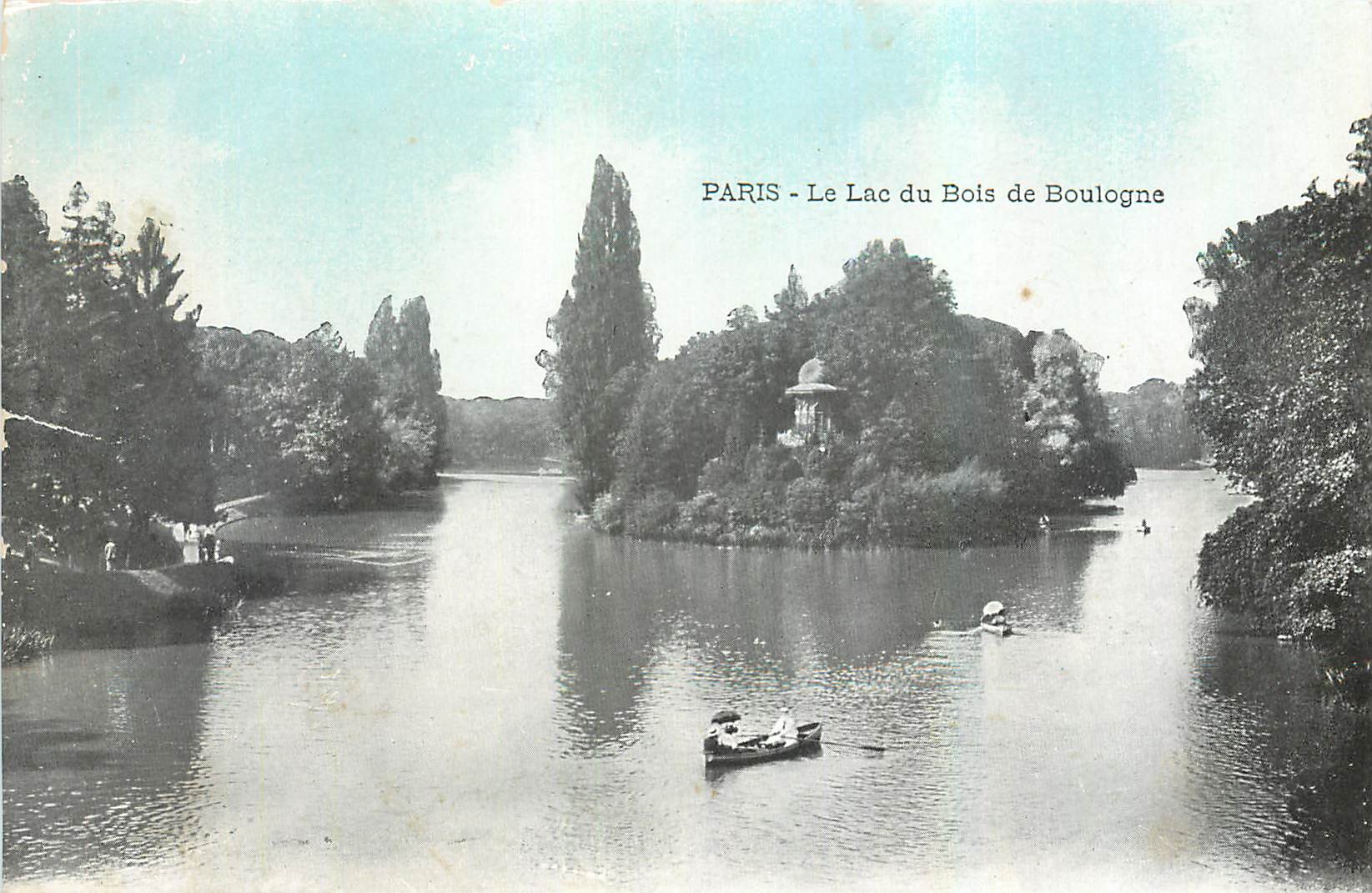 CPA Paris Le Lac du Bois de Boulogne 