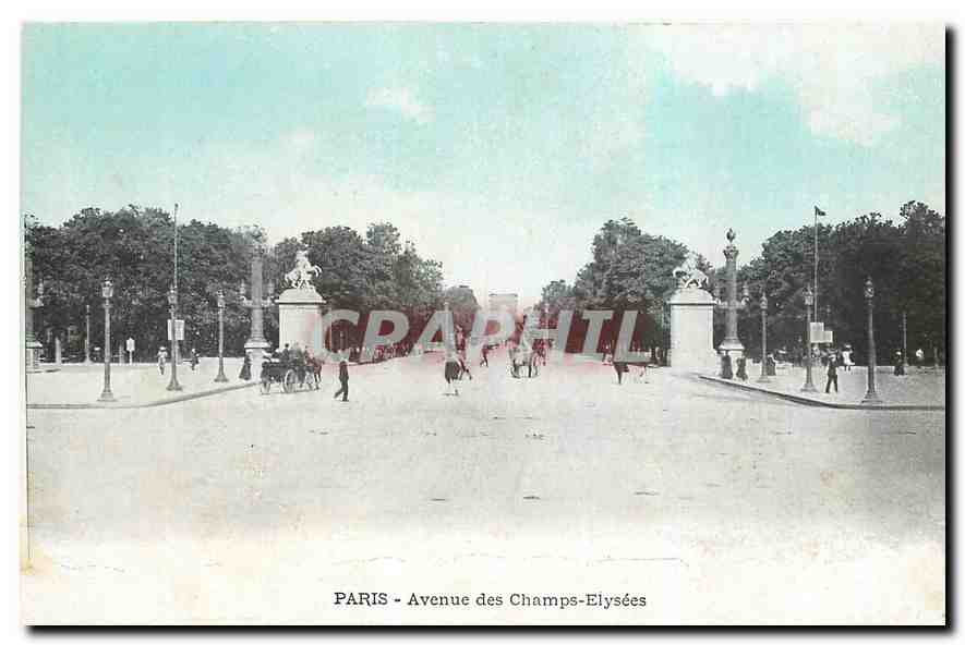 CPA Paris Avenue des Champs Elysees 