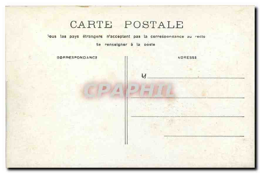 CPA Paris Hotel de Ville  — Rückseite
