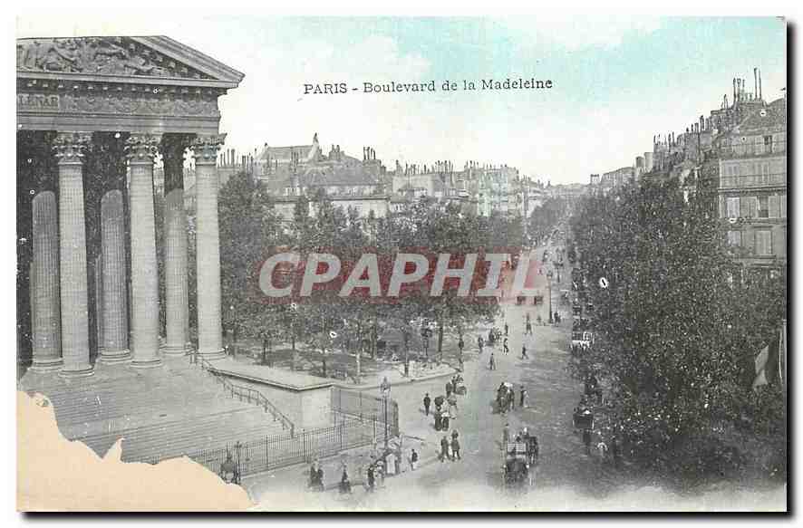 CPA Paris Boulevard de la Madeleine 