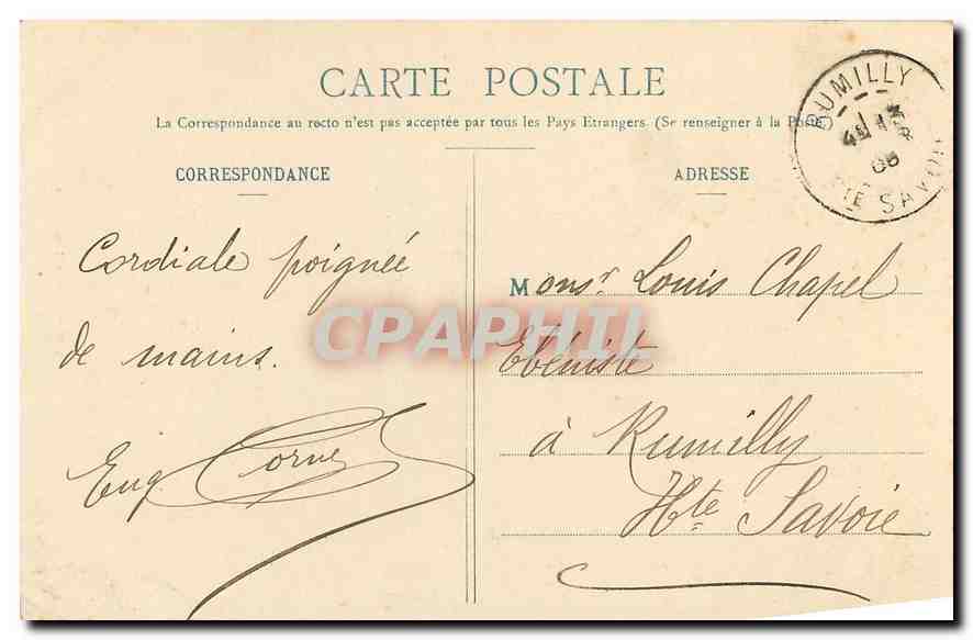 CPA Paris L'Hotel des Invalides  — Rückseite