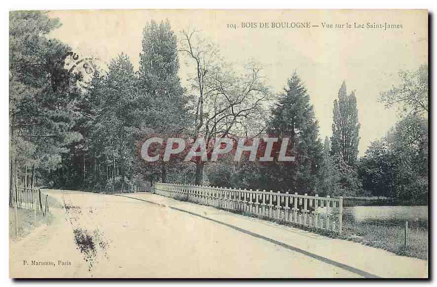 CPA Bois de Boulogne Vue sur le Lac Saint James 
